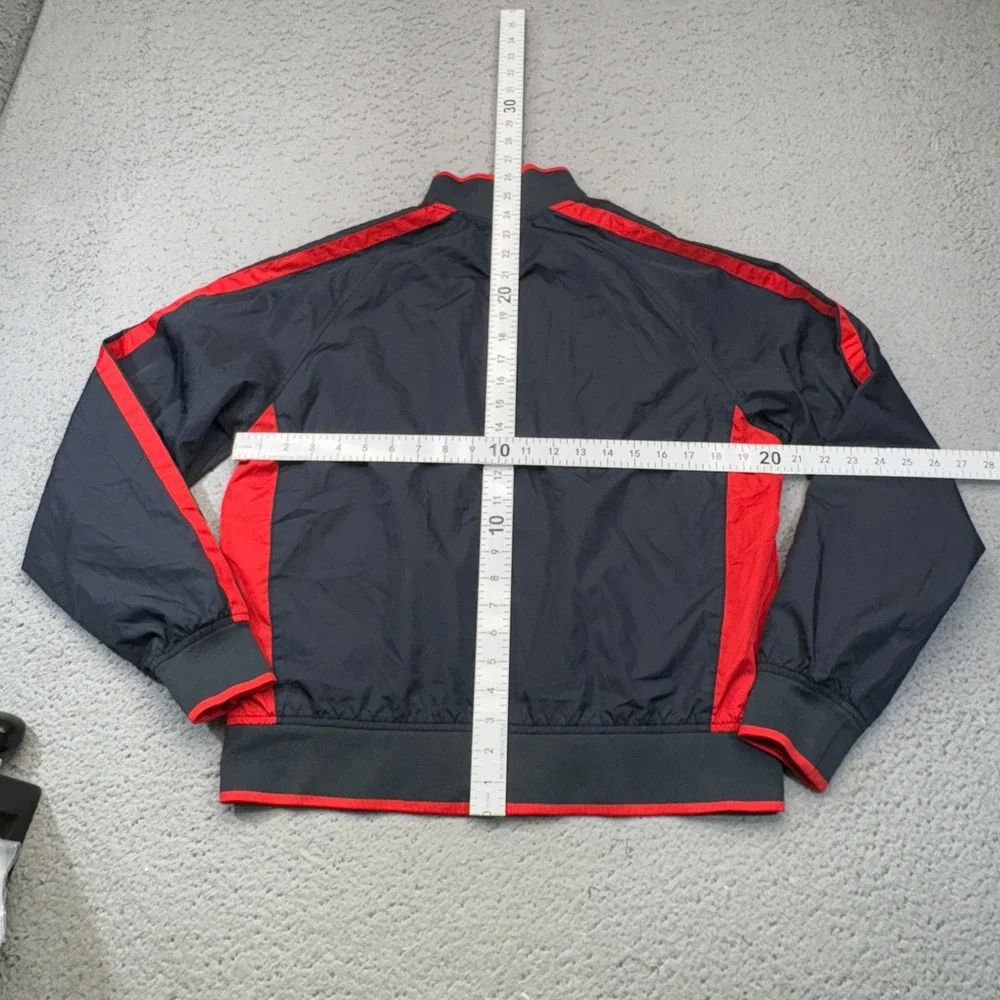 Polo Ralph Lauren Track Jacket Mens Medium Navy Blue Red Full Zip Windbreaker